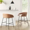 Landis Woven Backed Counter Height Barstool With Cushion - Threshold™