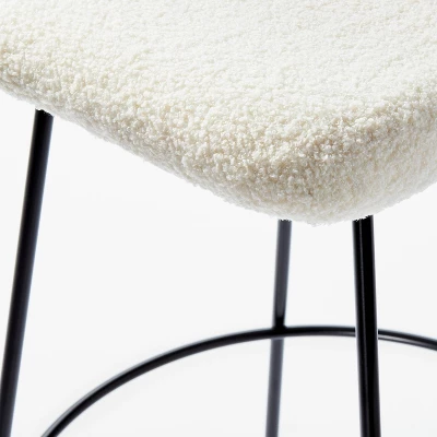 Clarkston Metal Counter Height Barstool With Upholstered Seat - Threshold™ Designed With Studio McGee 6 Clarkston Metal Counter Height Barstool With Upholstered Seat - Threshold™ Designed With Studio McGee - Image 4