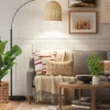 Addison Arc Floor Lamp With Natural Rattan Shade - Threshold™ 1 Addison Arc Floor Lamp With Natural Rattan Shade - Threshold™ -Threshold™ GUEST 16730a16 e760 4191 9491 15d69e703556