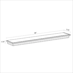 Traditional Wall Shelf White - Threshold™ -Threshold™ GUEST 1800e01f f3e4 4fad 9a88 96999268b9a0
