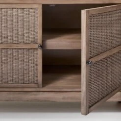 Brandeis Woven TV Stand For TVs Up To 60" Brown - Threshold™ Designed With Studio McGee -Threshold™ GUEST 207e0e77 d234 4ee8 8261 19fba8aebd36