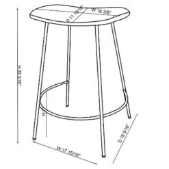 Clarkston Metal Counter Height Barstool With Upholstered Seat - Threshold™ Designed With Studio McGee 16 Clarkston Metal Counter Height Barstool With Upholstered Seat - Threshold™ Designed With Studio McGee -Threshold™ GUEST 23096c73 19b3 49a1 aee5 9efbd5fdbbf1
