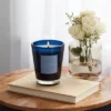 Colored Vase Glass With Dustcover Marine Moss Candle Blue - Threshold™ -Threshold™ GUEST 2f99e073 faf1 4938 b1be a919925379ce
