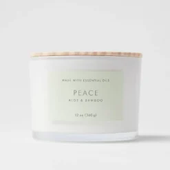 Wood Lidded Glass Wellness Peace Candle - Threshold™ 9 Wood Lidded Glass Wellness Peace Candle - Threshold™ -Threshold™ GUEST 2feb914f 8f52 46ab 912d 8ae6fe7aa3f3