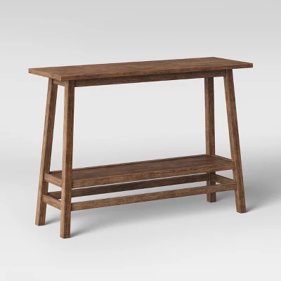 Haverhill Wood Console Table Weathered Brown - Threshold™ 4 Haverhill Wood Console Table Weathered Brown - Threshold™ - Image 2