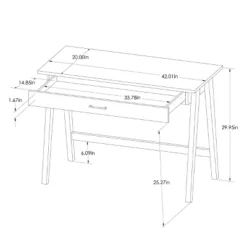 Paulo Wood Writing Desk With Drawer - Threshold™ -Threshold™ GUEST 3523b949 cdf7 44af ba99 a848cef26b34