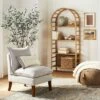 72" Holladay Curved Wooden Bookcase - Threshold™ Designed With Studio McGee -Threshold™ GUEST 36cf8426 d595 4723 a170 a967bfc097f3