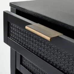 East Bluff 2 Drawers Woven Accent Table Black - Threshold™ Designed With Studio McGee -Threshold™ GUEST 42e77654 e6d8 43bd 9f8b 688c84d09d27