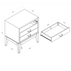 Quail Hill 3 Drawer Nightstand Mount Etna Blue - Threshold™ Designed With Studio McGee 10 Quail Hill 3 Drawer Nightstand Mount Etna Blue - Threshold™ Designed With Studio McGee -Threshold™ GUEST 56fd1638 0876 4790 bd99 14a0dd67286b