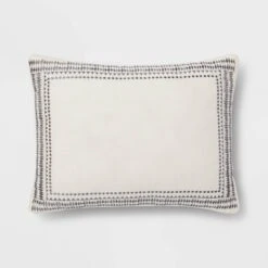 5pc Woven Diamond Stripe Comforter Set Cream/Black - Threshold™ -Threshold™ GUEST 5d349a07 7c2d 4182 a95d 87ac7e7fc926