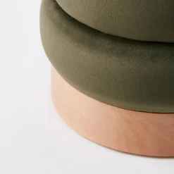 Clarkdale Channel Tufted Ottoman With Wood Base - Threshold™ Designed With Studio McGee -Threshold™ GUEST 6b0f47ba dc03 48cc 8a01 bbb99d46752f