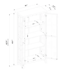 Bountiful Wood And Glass Tall Cabinet - Threshold™ Designed With Studio McGee -Threshold™ GUEST 6ee1338d 097f 4cfb b2df da976038b2e6