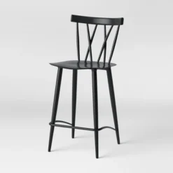 Set Of 2 Becket Metal X Back Counter Height Barstool Black - Threshold™ -Threshold™ GUEST 7ab60607 4e5e 4b03 a2af 7cf9061779fb
