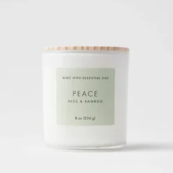 Wood Lidded Glass Wellness Peace Candle - Threshold™ 8 Wood Lidded Glass Wellness Peace Candle - Threshold™ -Threshold™ GUEST 7dafd42c 8838 4237 adb0 5f8c4050c49a