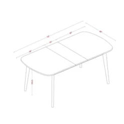 Astrid Mid-Century Drop Leaf Dining Table - Threshold™ -Threshold™ GUEST 804508c4 e30b 4c64 8f04 e4df960068df