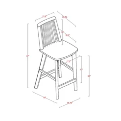 Linden Modified Windsor Wood Counter Height Barstool - Threshold™ Designed With Studio McGee -Threshold™ GUEST 83440ad4 363c 45f5 885d 6fc3fbd62724