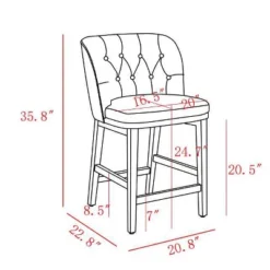 Winfall Tufted Barrel Counter Height Barstool Linen - Threshold™ -Threshold™ GUEST 862591f2 c5d6 4cbd b107 373f25260e5a