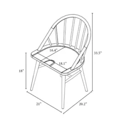 2pk Adwolf Rounded Spindle Dining Chairs Black - Threshold™ 15 2pk Adwolf Rounded Spindle Dining Chairs Black - Threshold™ -Threshold™ GUEST 9717f7b7 7377 4009 b5b2 b90142c847de