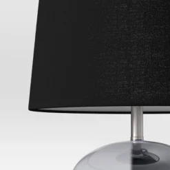 Smoked Glass Table Lamp Black (Includes LED Light Bulb) - Threshold™ -Threshold™ GUEST 98601f77 85c9 4f8f 8da7 81ac1ada24e3