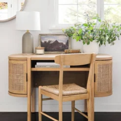 Logan Wood Dining Chair With Woven Seat - Threshold™ Designed With Studio McGee -Threshold™ GUEST 9976a675 ca2f 41a0 a6ef 4a5d3b594485