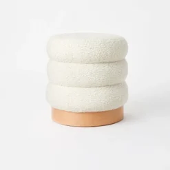 Clarkdale Channel Tufted Ottoman With Wood Base - Threshold™ Designed With Studio McGee -Threshold™ GUEST 9e78f4ea 34e1 4b4c 8927 610a96c011f0