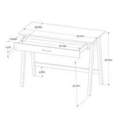 Paulo Wood Writing Desk With Drawer - Threshold™ -Threshold™ GUEST a3818299 8a65 473a bf93 e5c5d6e1b99b