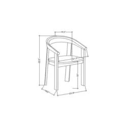 Terra Solid Wood Curved Back Dining Chair - Threshold™ Designed With Studio McGee -Threshold™ GUEST a386c950 6b68 47a0 8004 10af9f6b52b5