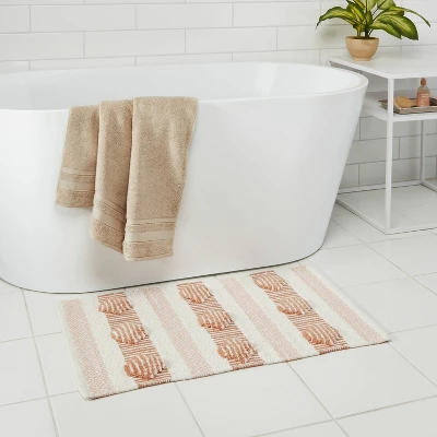 20"x32" Global Bath Rug Clay Pink - Threshold™ 3 20"x32" Global Bath Rug Clay Pink - Threshold™