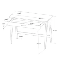 Paulo Wood Writing Desk With Drawer - Threshold™ -Threshold™ GUEST aa67f76e 579f 471c 9f59 5e52d395965b