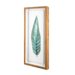 (Set Of 3) 28"x12" Framed Leaves Decorative Wall Art White - Threshold™ -Threshold™ GUEST acdaaf97 e396 42ba 9510 65abb8f5a8a9