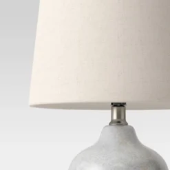 Assembled Ceramic Table Lamp Gray - Threshold™ -Threshold™ GUEST b5840a57 b2c1 4e90 b715 6f6af5e82654