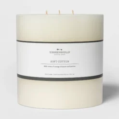 Pillar Candle Soft Cotton White - Threshold™ 12 Pillar Candle Soft Cotton White - Threshold™ -Threshold™ GUEST ba85ccc0 51d2 49b1 b7fa 9591207f9ad8