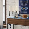 Modern Aluminum And Wood Menorah Black - Threshold™ -Threshold™ GUEST bdee11f6 e699 45ee 88fc af2815973b67