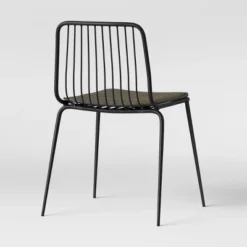 Set Of 2 Sodra Rounded Seat Wire Dining Chair Black - Threshold™ -Threshold™ GUEST beee2ef8 8c06 41f9 85cc 368726c46ac7