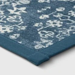 Vintage Print Comfort Rug Blue - Threshold™ -Threshold™ GUEST ca02aa3b 00ae 49e0 9bb2 f37a6c144566