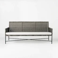 Wicker & Metal X Frame Patio Sofa - Gray - Threshold™ Designed With Studio McGee 11 Wicker & Metal X Frame Patio Sofa - Gray - Threshold™ Designed With Studio McGee -Threshold™ GUEST cc70c42f 8a55 439d 94fa 2f1b97698daa