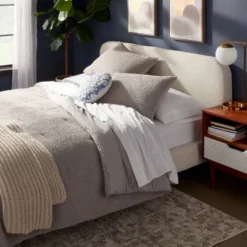 Threshold™ 33 3pc King Traditional Cozy Chenille Comforter And Sham Set Gray - Threshold™