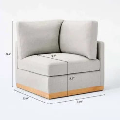 Woodland Hills Modular Sectional Corner Light Gray - Threshold™ Designed With Studio McGee -Threshold™ GUEST d13a80c0 94a7 4a14 807c 01f454d7e453