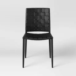 Wellfleet Woven Leather Metal Base Dining Chair - Threshold™ 11 Wellfleet Woven Leather Metal Base Dining Chair - Threshold™ -Threshold™ GUEST d277a128 5ebe 419f 8c46 04f8da2a89bf