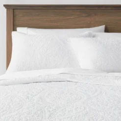 Threshold™ 23 Garment Washed Paisley Stitch Quilt Sham - Threshold™