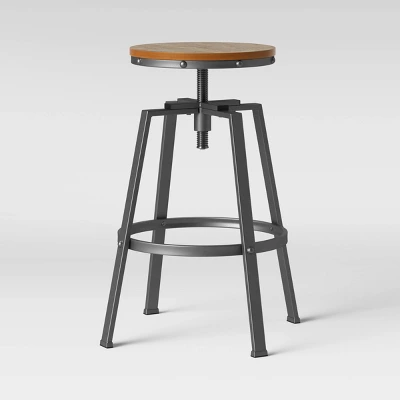 Lewiston Adjustable Swivel Barstool - Threshold 7 Lewiston Adjustable Swivel Barstool - Threshold - Image 5