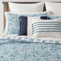 12pc Reversible Paisley Print Comforter & Sheets Set Blue/Dark Teal Blue - Threshold™ 23 12pc Reversible Paisley Print Comforter & Sheets Set Blue/Dark Teal Blue - Threshold™ -Threshold™ GUEST e3f1ec9a 3b66 4053 b0fe 00d8eb4ecda8