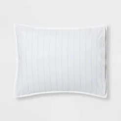 Reversible Cotton Stripe Quilt Sham - Threshold™ 7 Reversible Cotton Stripe Quilt Sham - Threshold™ -Threshold™ GUEST e4cf0cec a450 4cc1 91b4 45e3f6a809e4