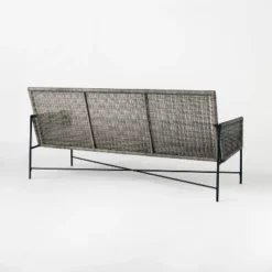 Wicker & Metal X Frame Patio Sofa - Gray - Threshold™ Designed With Studio McGee 12 Wicker & Metal X Frame Patio Sofa - Gray - Threshold™ Designed With Studio McGee -Threshold™ GUEST e9727c5c 7d57 4fb3 b845 7b850243113b