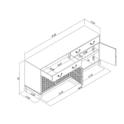 Brandeis Woven TV Stand For TVs Up To 60" Brown - Threshold™ Designed With Studio McGee -Threshold™ GUEST edcf4db2 26a4 444b ba42 cd73d8a812f3