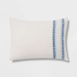 12pc Embroidered Fringe Stripe With Tassels Comforter & Sheet Bedding Set - Threshold™ 17 12pc Embroidered Fringe Stripe With Tassels Comforter & Sheet Bedding Set - Threshold™ -Threshold™ GUEST f444f6d2 0d0a 4207 b98a 71b4b6861496