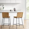 Wasson Woven Metal Leg Counter Height Barstool Tan - Threshold™ -Threshold™ GUEST f8b89e44 b9b0 4a5d a879 702636431c06